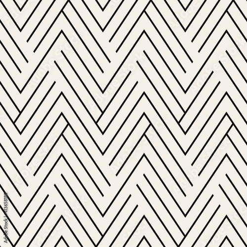 Vector seamless pattern. Modern stylish texture. Repeating geometric tiles with thin striped hexagons. Monochrome hexagonal trellis. Trendy graphic design. Can be used as swatch for illustrator.