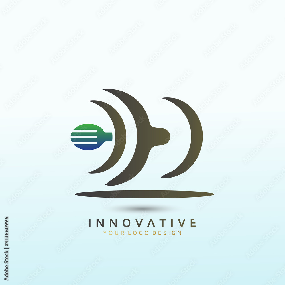 Nutrition Fitness logo design. Dumbbell icon Vector logo design template idea. Nutrition Fitness logo design. Dumbbell icon Vector logo design template idea.