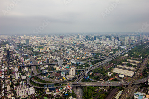 Bangkok skyline from Baiyoke sky tower