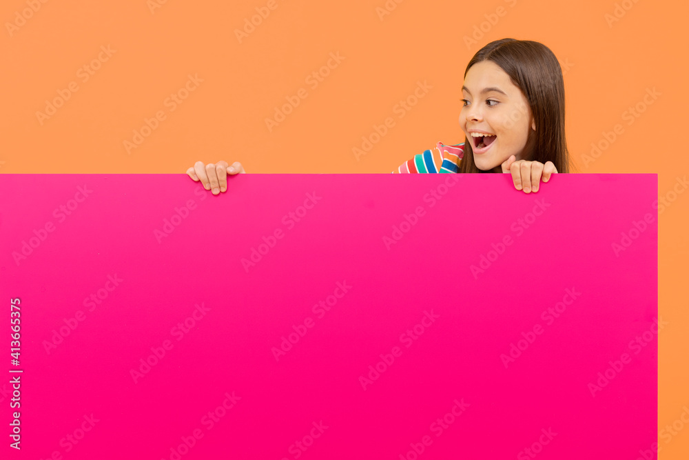 look at this. kid make announcement. child behind paper sheet. place for useful information. look at this. kid make announcement. child behind paper sheet. place for useful information.