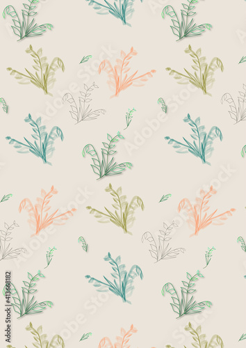 Delicate pattern on a light background for design.