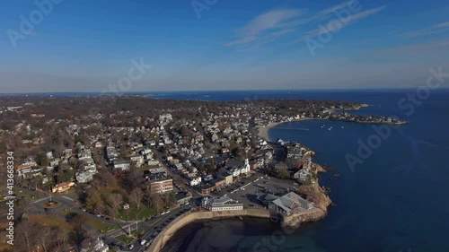 Aerial shot from Swampscott, Massacusetts | Beach town  photo