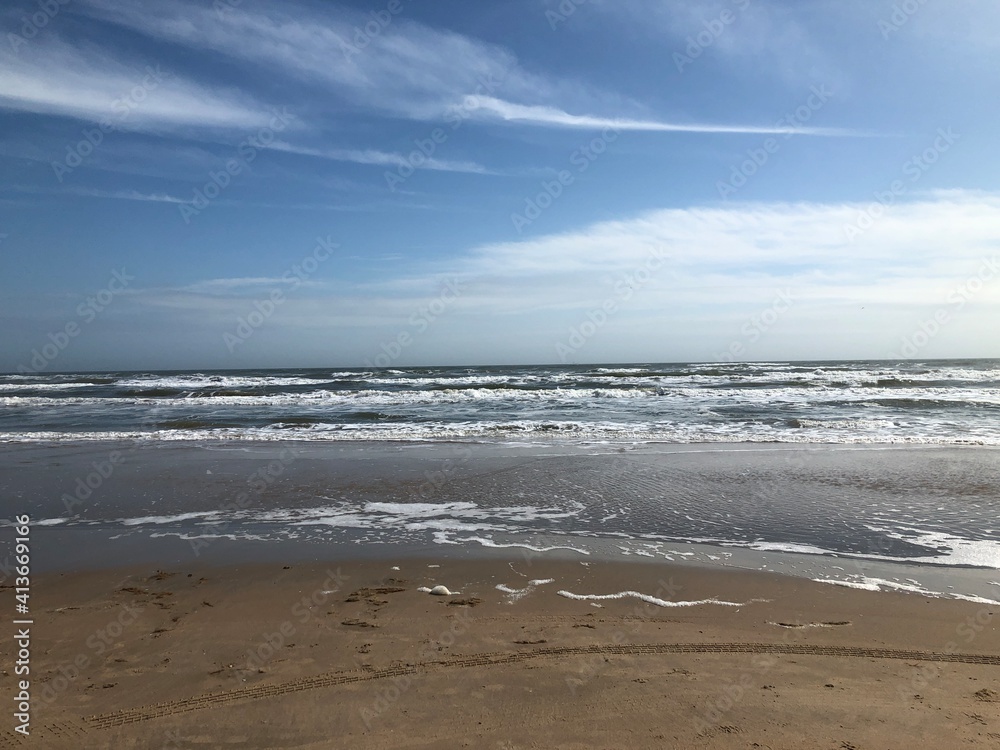 waves on the beach