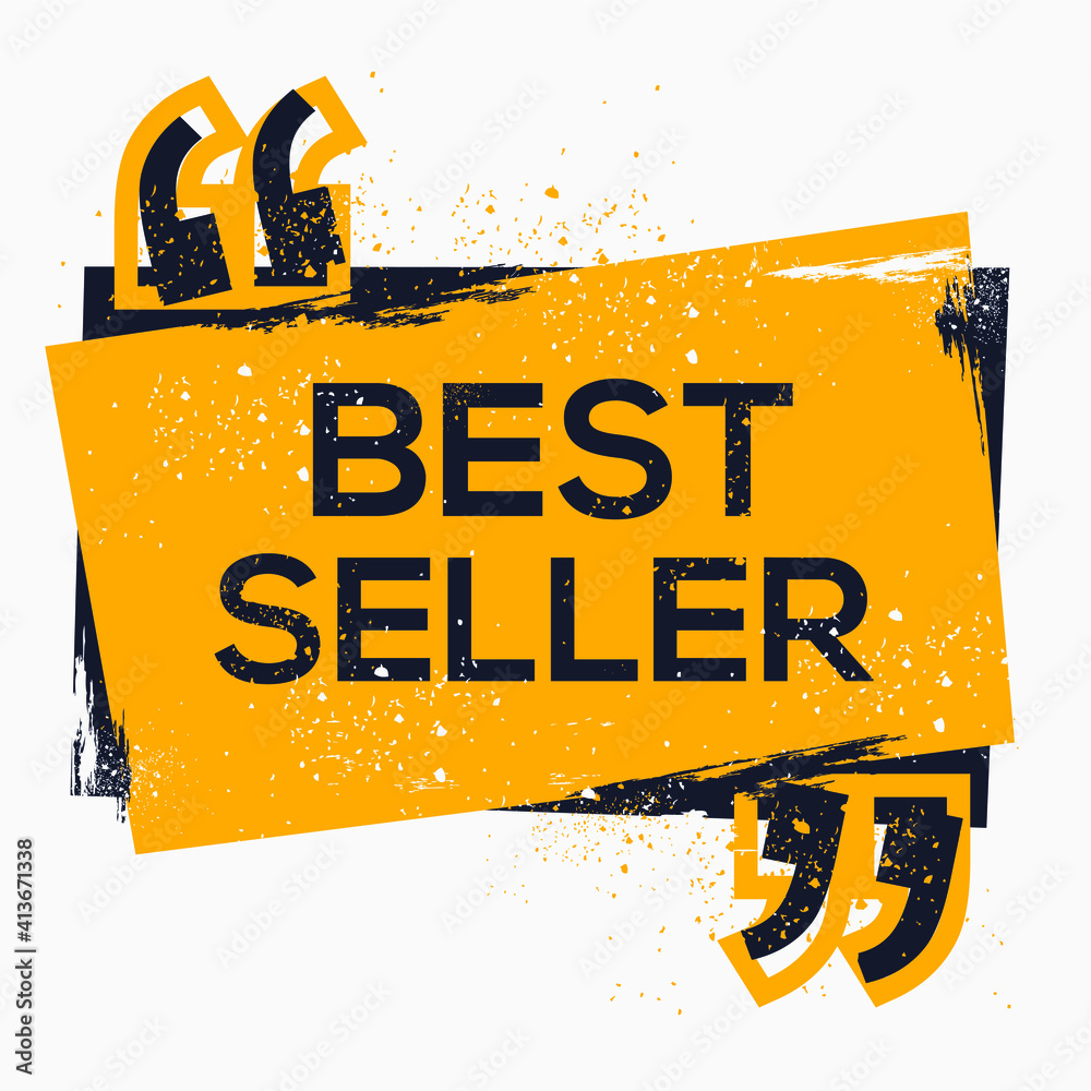 Fotografie Creative Sign (best seller) design ,vector illustration.
