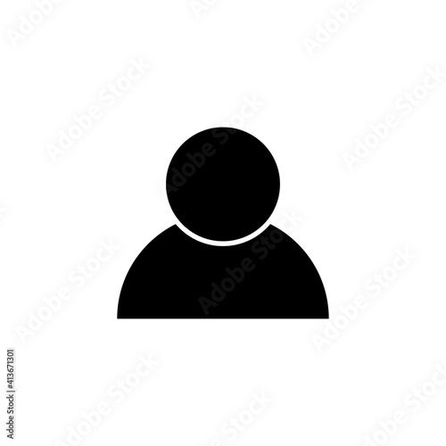 People line icon vector template.