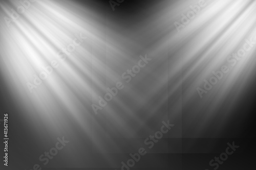 bright white rays on a black background, shining in the center