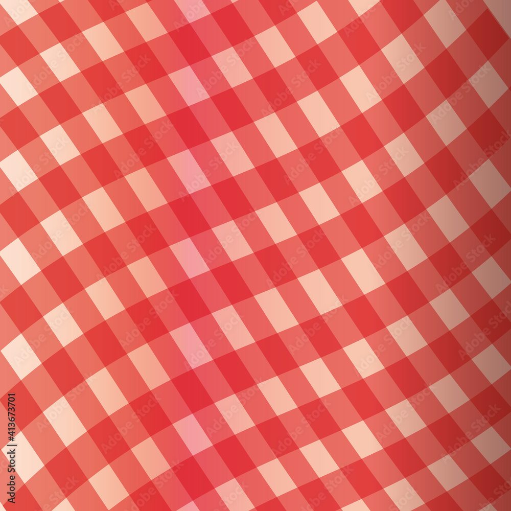 Red picnic tablecloth pattern