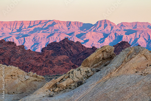 sunset landscape valley of fire