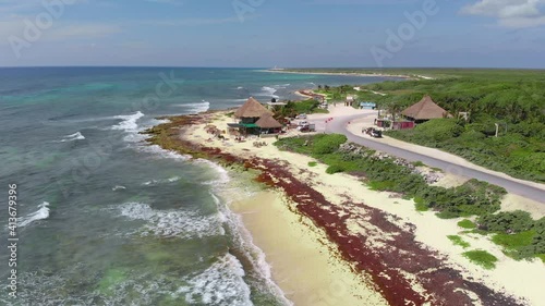 Wallpaper Mural Drone view of the coastline in Cozumel Island, Mexico Torontodigital.ca