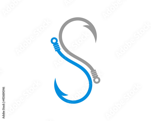 S Letter with two hooks combination