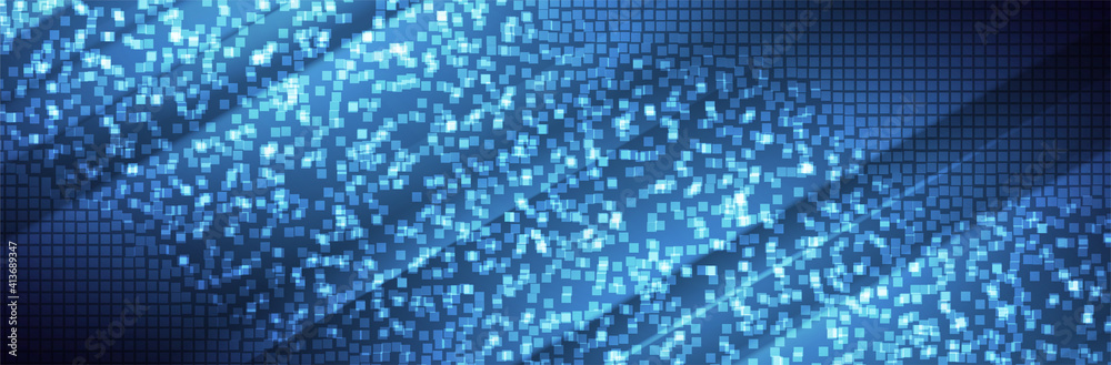 Abstract blue background. Square pixel pattern. Technology vector illustration Abstract blue background. Square pixel pattern. Technology vector illustration