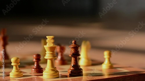 chess pieces on the chessboard