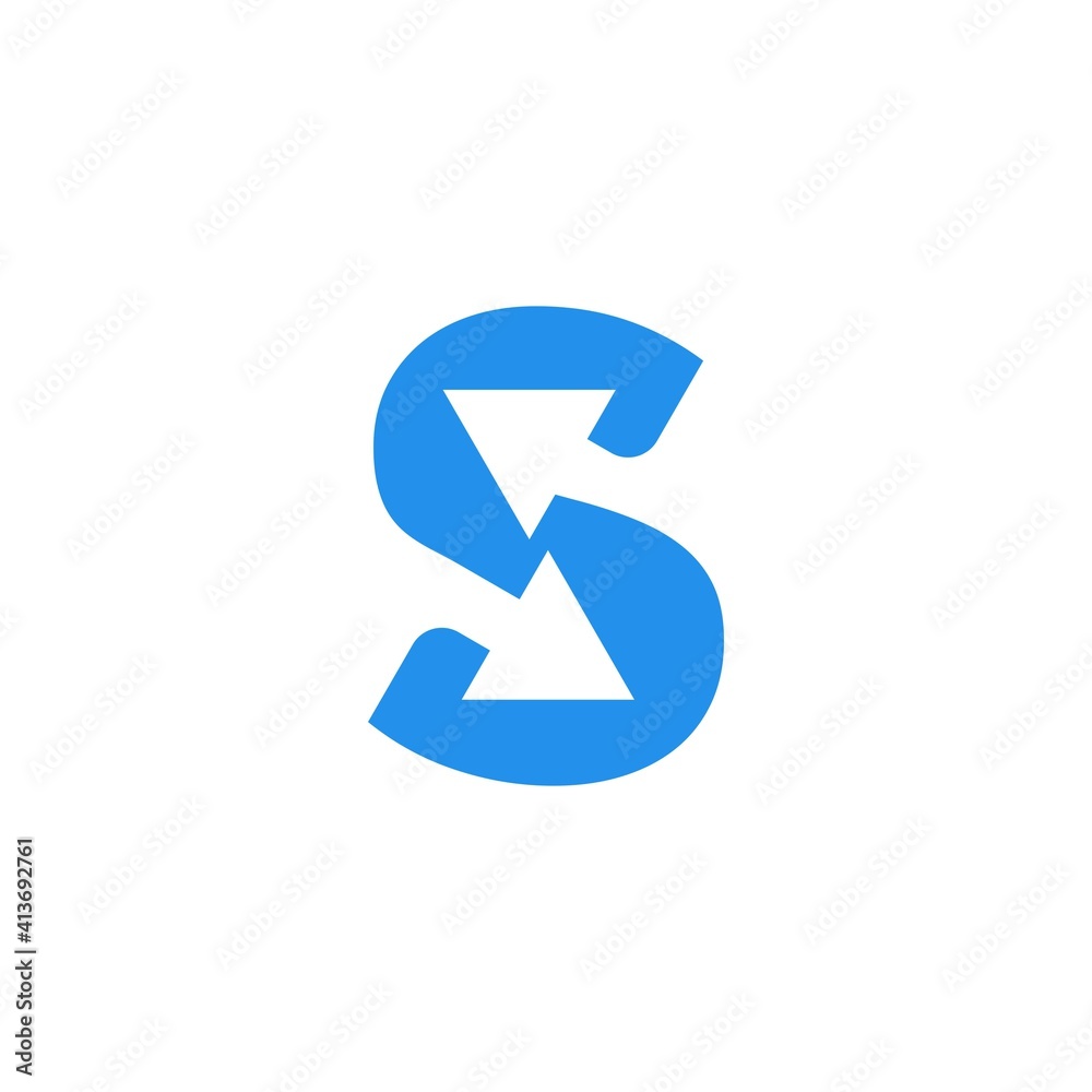 Letter S arrow logo icon vector Letter S arrow logo icon vector