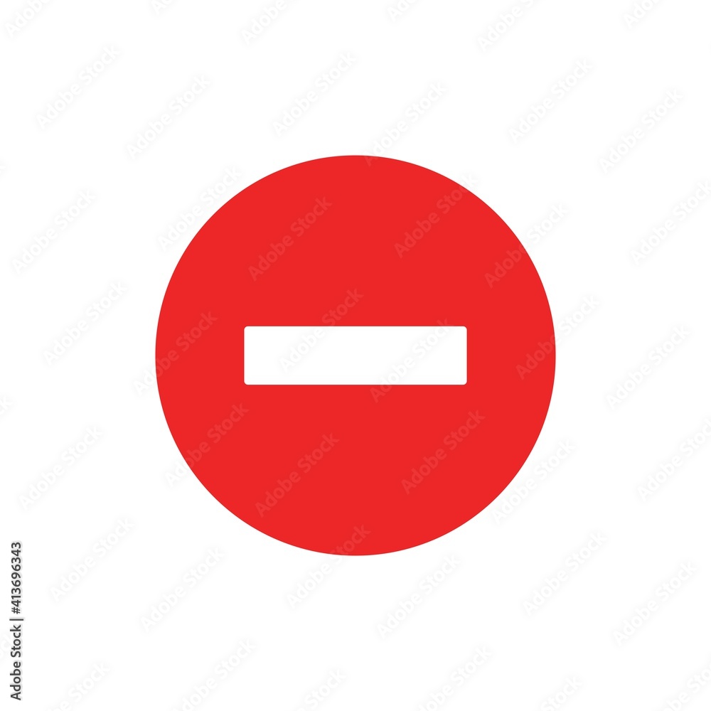 Canceled Flat Icon Vector Logo Template Illustration Canceled Flat Icon Vector Logo Template Illustration