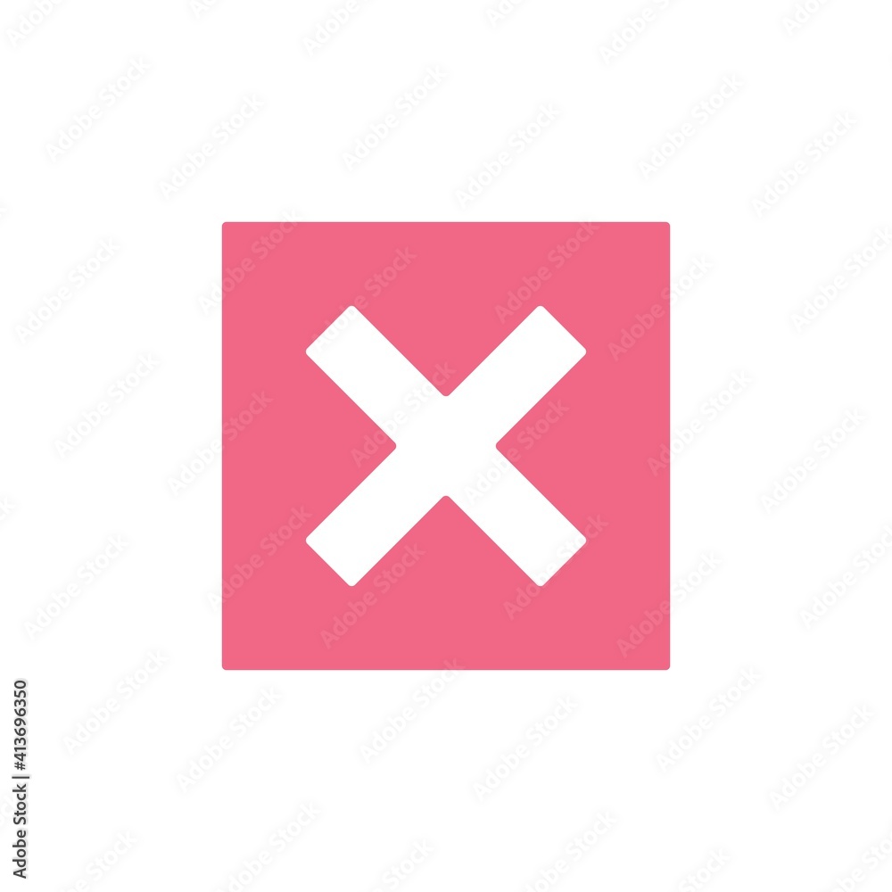 Canceled Flat Icon Vector Logo Template Illustration Canceled Flat Icon Vector Logo Template Illustration