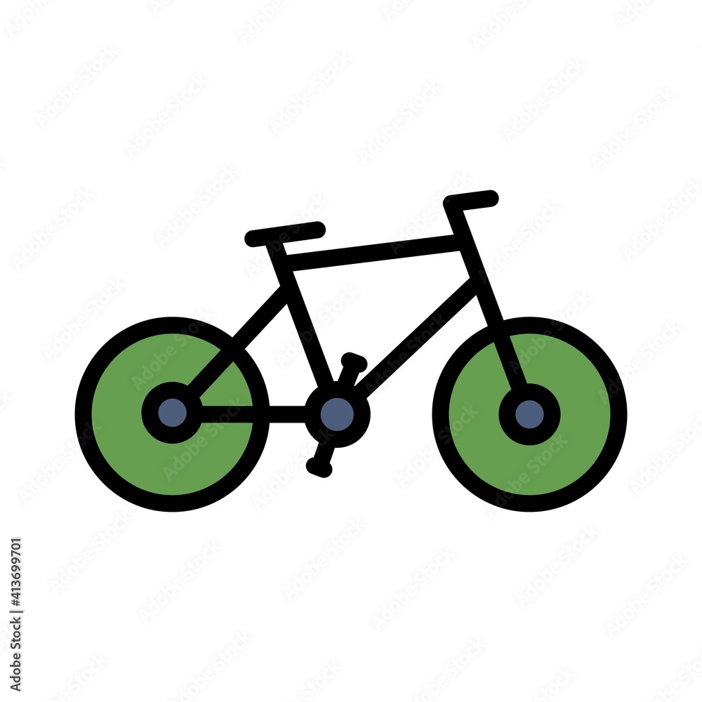 Bicycle Flat Icon Vector Logo Template Illustration Bicycle Flat Icon Vector Logo Template Illustration