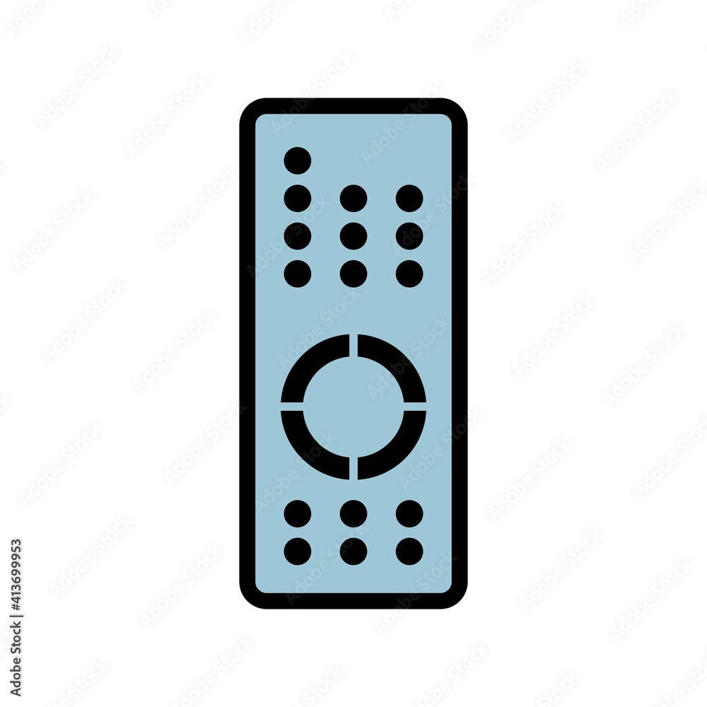 Remote Control Flat Icon Vector Logo Template Illustration Remote Control Flat Icon Vector Logo Template Illustration