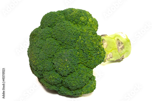 Broccoli vegetable isolated on white background. Healthy life style. Design element for collage