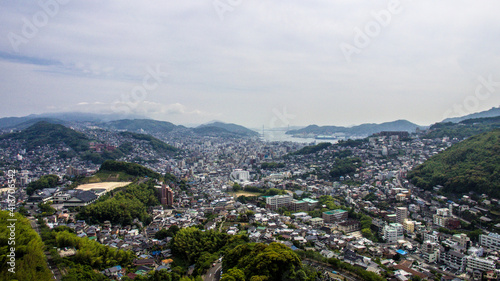 Panoramic view of Nagasaki City taken from aerial photography_14