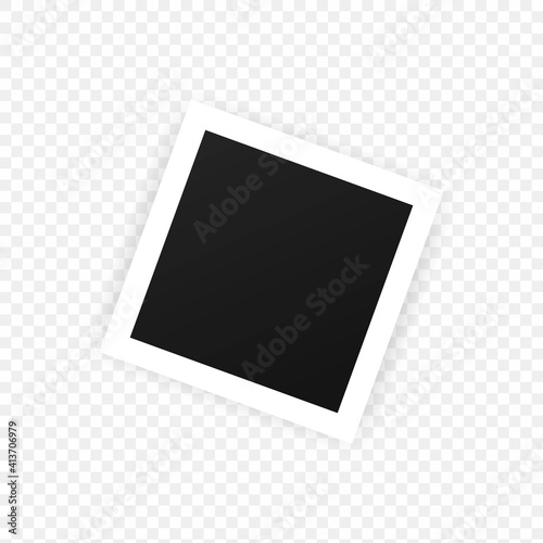 Photo frame icon. Blank space for your photo and image. Vector EPS 10. Isolated on transparent background