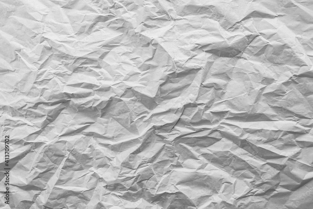 Fototapeta premium white paper wrinkled, abstract texture background