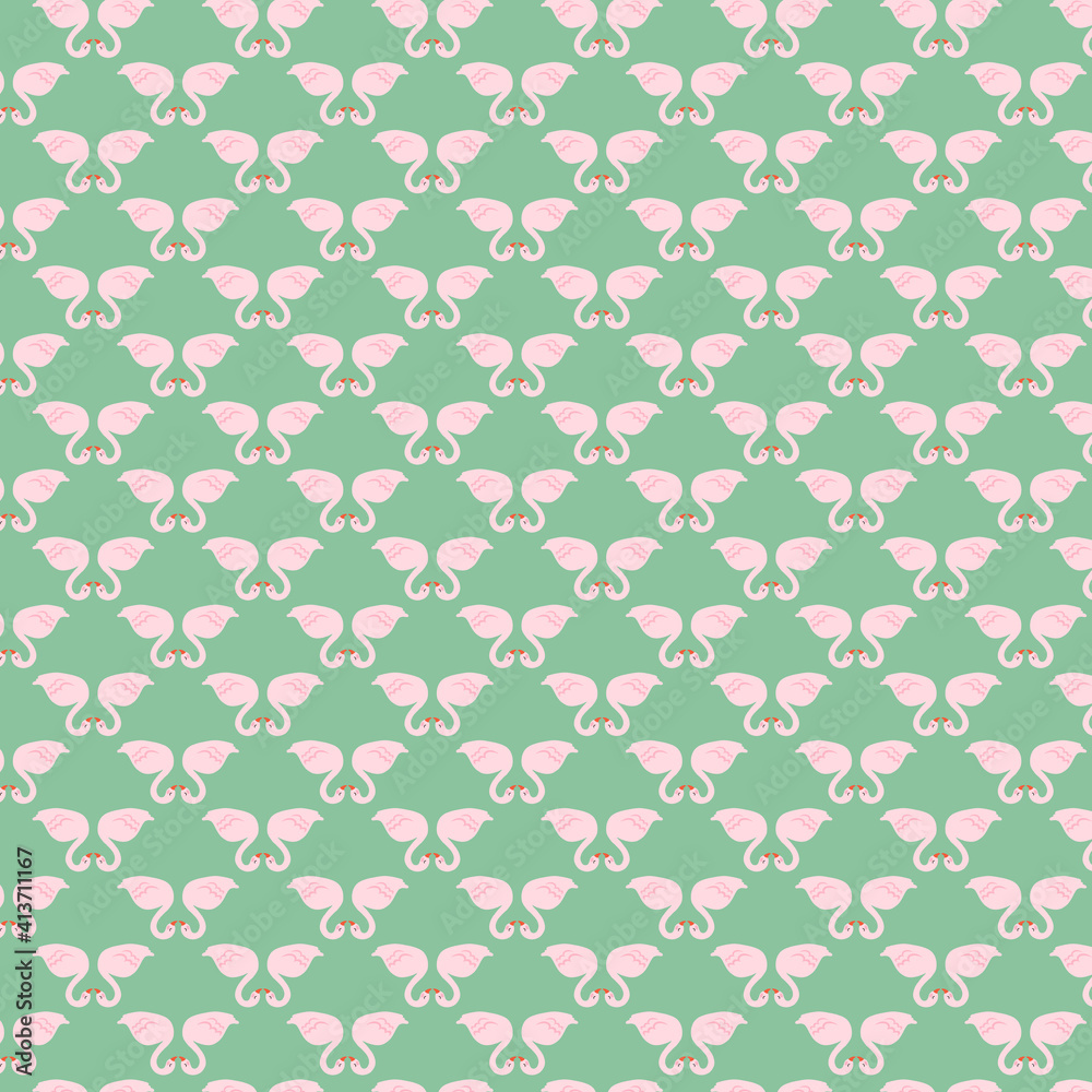 abstract light green and white valentine day pattern with straight line love object.