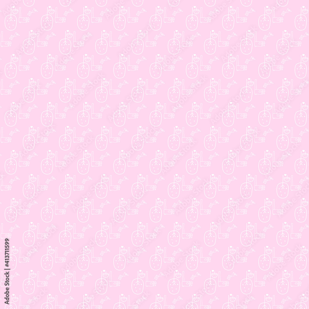 abstract light pink valentine day pattern with straight line love object.