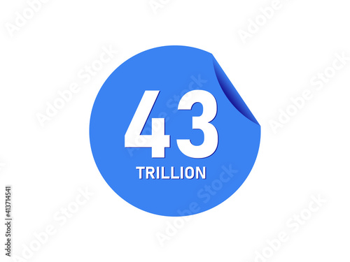 43 trillion texts on the blue sticker