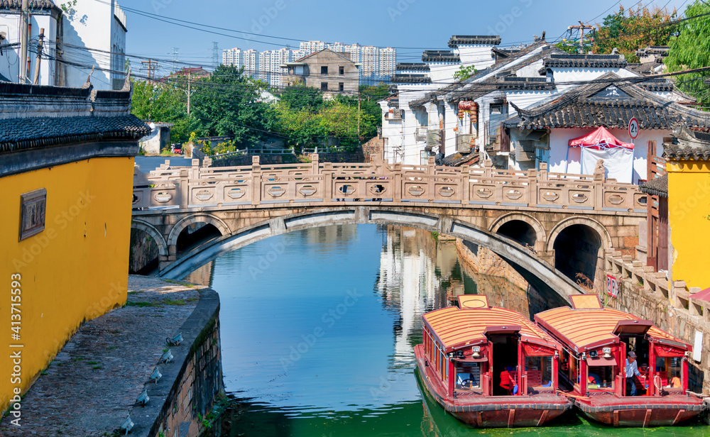 Obraz premium Huqiu mountain scenic spot, Suzhou City, Jiangsu Province, China