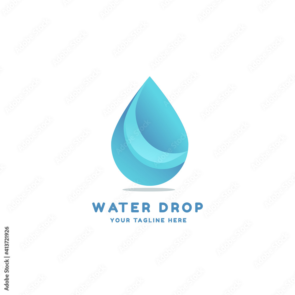 water logo with egradient and the lgiht. For your company water logo with egradient and the lgiht. For your company