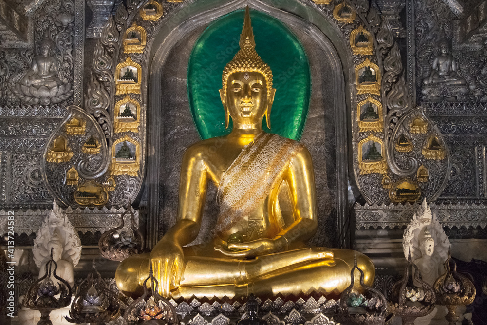 Buddha Statue in Wat Sri Suphan in Chiang Mai
