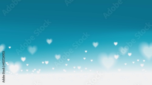 Cute heart cloud cover page