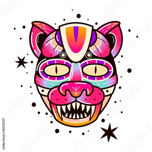 Maya culture mask