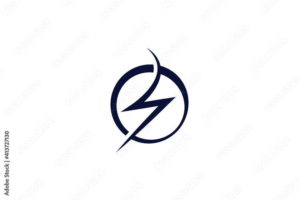 Circle Thunder logo template