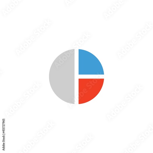 Free Download colored flat chart icon. infographic modern vector illustration. Pixel Perfect - GFXLoad