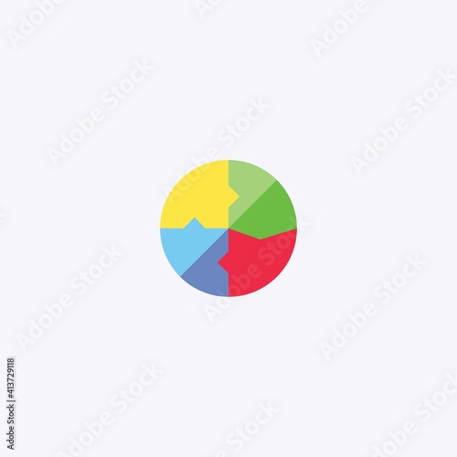 Free Download colored flat chart icon. infographic modern vector illustration. Pixel Perfect - GFXLoad