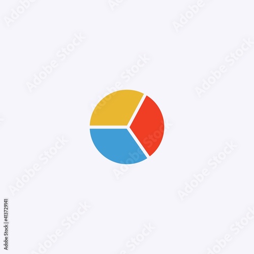 Free Download colored flat chart icon. infographic modern vector illustration. Pixel Perfect - GFXLoad