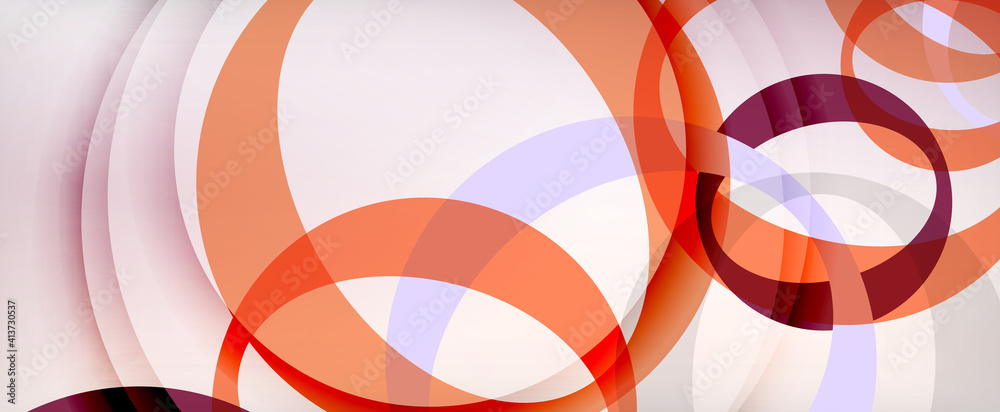 Ring geometric shapes, o letter repetition wallpaper. Abstract background for business or technology presentations, internet posters or web brochure covers Ring geometric shapes, o letter repetition wallpaper. Abstract background for business or technology presentations, internet posters or web brochure covers
