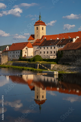  Strakonice, castle complex on the river bank