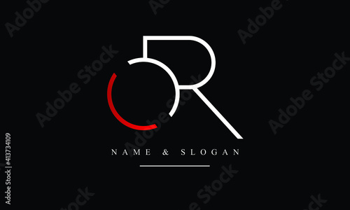 OR, RO, O, R abstract letters logo monogram