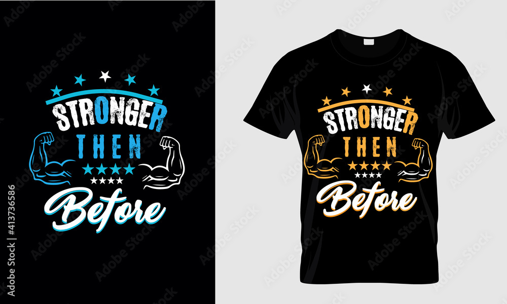 t shirt design with text, Gym fitness T shirt Design Template 