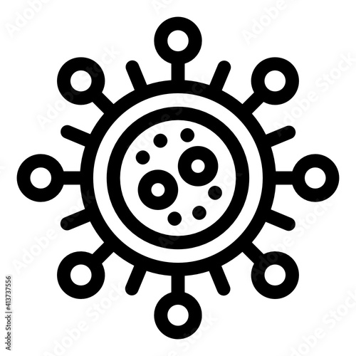 
A retrovirus linear icon, editable graphic

