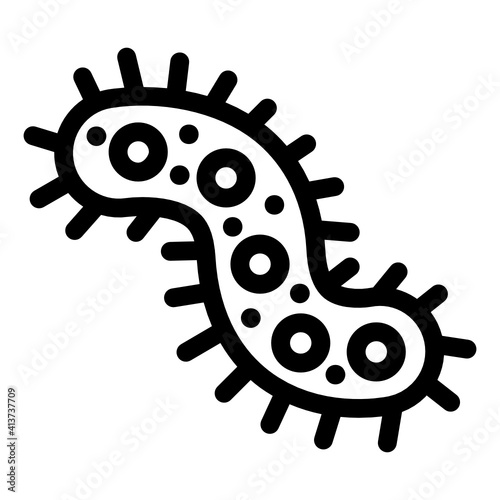 
A linear editable icon of streptobacillus moniliformis
 photo