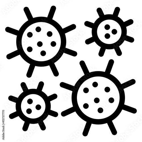 
A retrovirus linear icon, editable graphic
