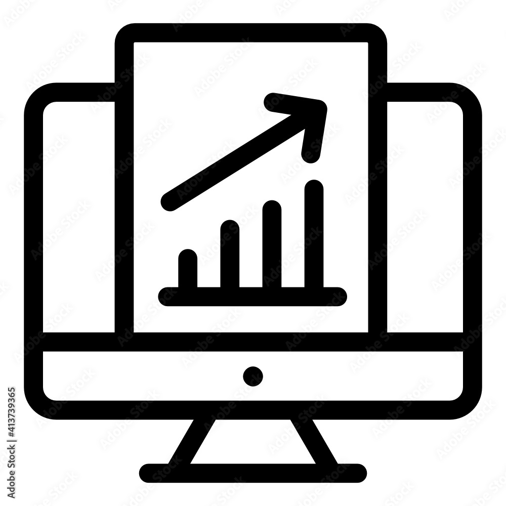 Digital analytics in linear icon,editable vector
Digital analytics in linear icon,editable vector