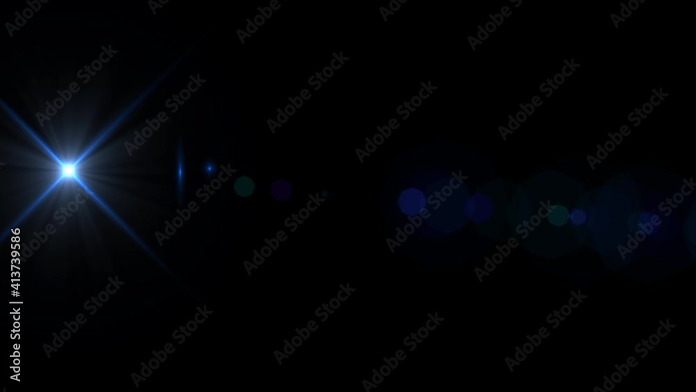 Beautiful blue optical lens flare effect Beautiful blue optical lens flare effect