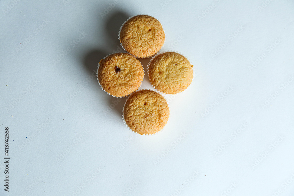 cupcakes on a colorful background. Baking cupcakes on a colorful background. Baking