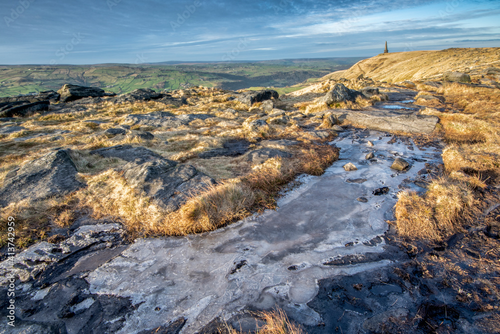 Obraz premium Scenery around calderdale in west yorkshire 