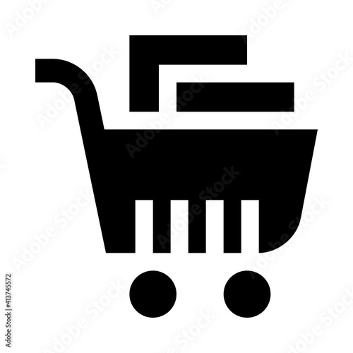 Shopping cart with purchases