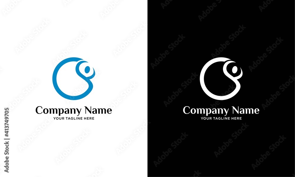 o letter with people logo icon vector template o letter with people logo icon vector template